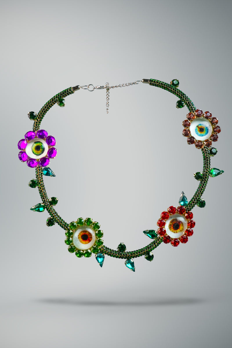 The Mulitcolor Flower Necklace